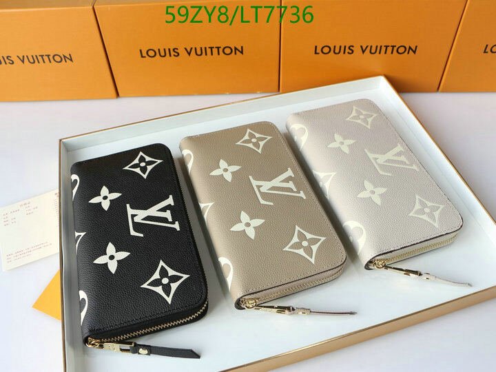 LV Bags-(4A)-Wallet-,Code: LT7736,$ 77USD