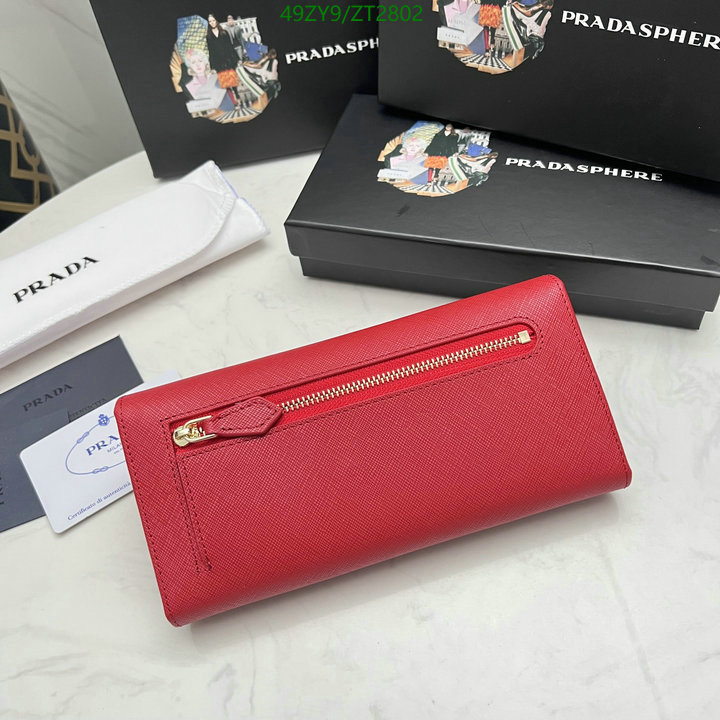 Prada Bag-(4A)-Wallet-,Code: ZT2802,$ 64USD