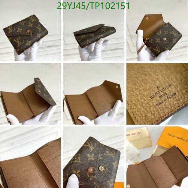LV Bags-(4A)-Wallet-,Code: TP102151,$ 38USD