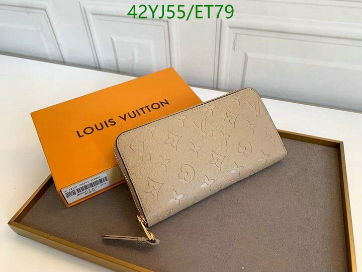 LV Bags-(4A)-Wallet-,Code: ET79,$ 55USD