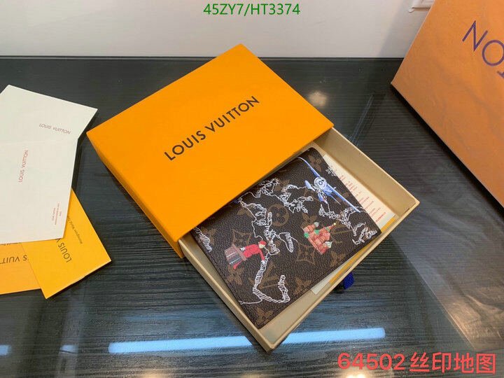 LV Bags-(4A)-Wallet-,Code: HT3374,$ 59USD