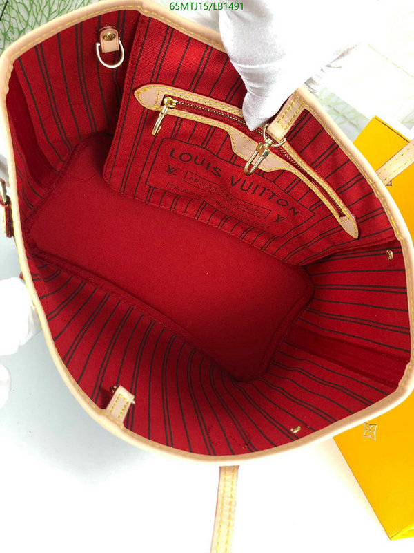 LV Bags-(4A)-Neverfull-,Code: LB1491,$ 85USD