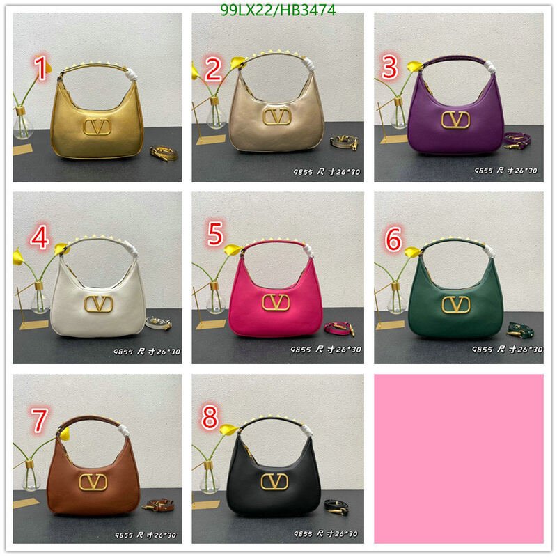 Valentino Bag-(4A)-Handbag-,Code: HB3474,$ 129USD