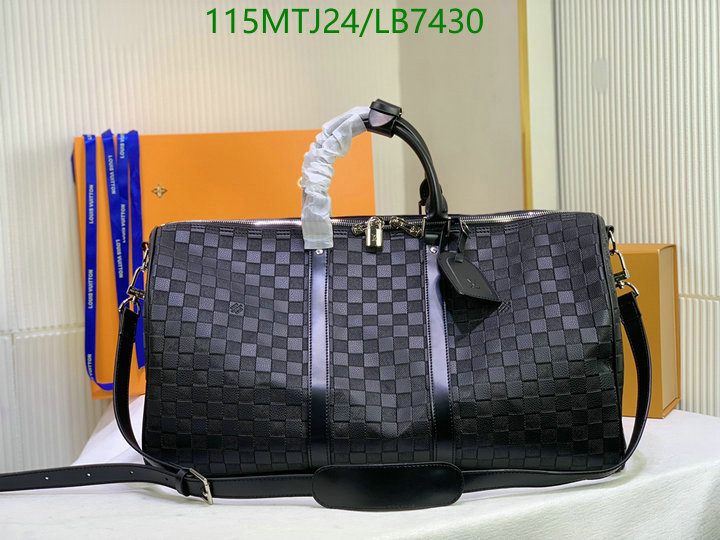 LV Bags-(4A)-Keepall BandouliRe 45-50-,Code: LB7430,$ 150USD