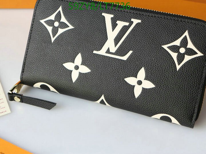 LV Bags-(4A)-Wallet-,Code: LT7736,$ 77USD