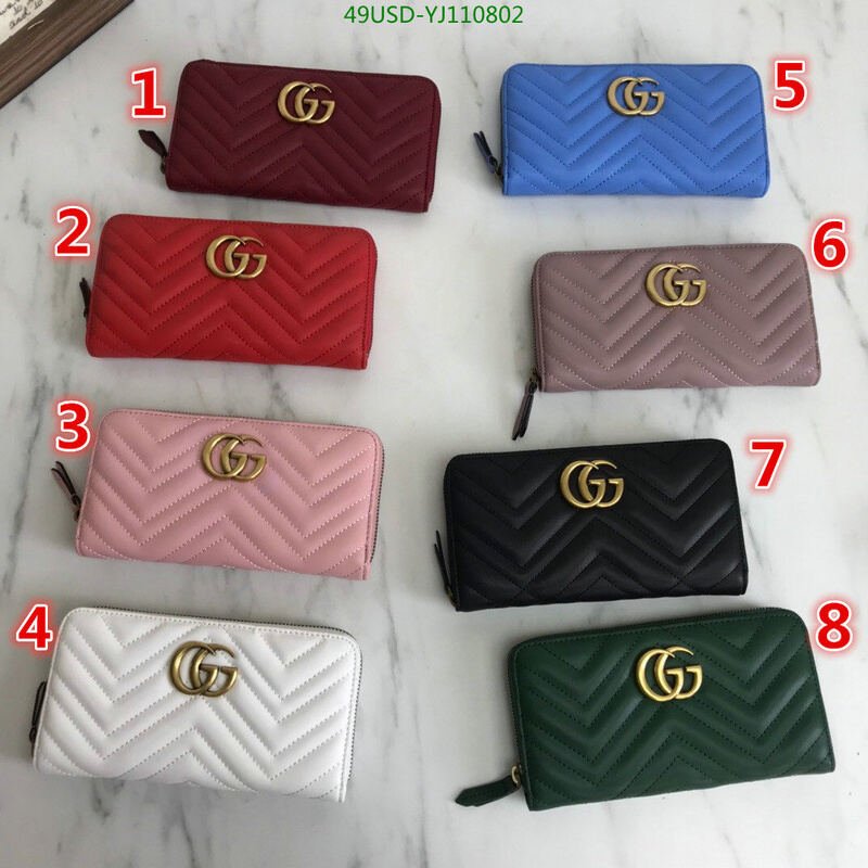 Gucci Bag-(4A)-Wallet-,Code: YJ110802,$ 64USD