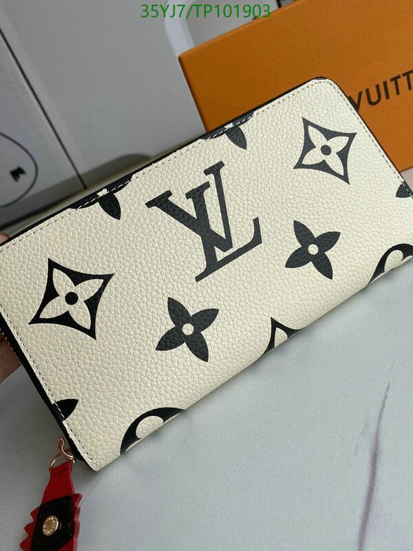 LV Bags-(4A)-Wallet-,Code: TP101903,$ 46USD