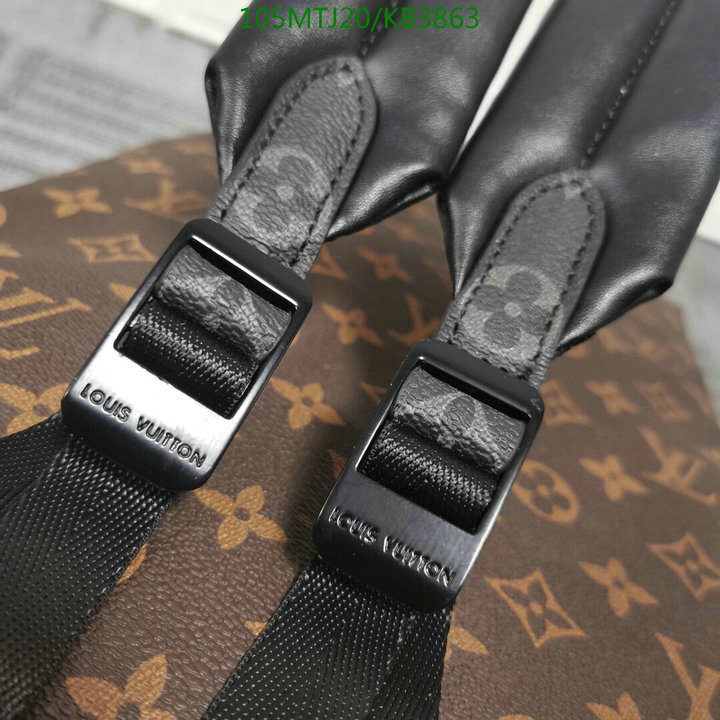 LV Bags-(4A)-Backpack-,Code: KB3863,$ 137USD