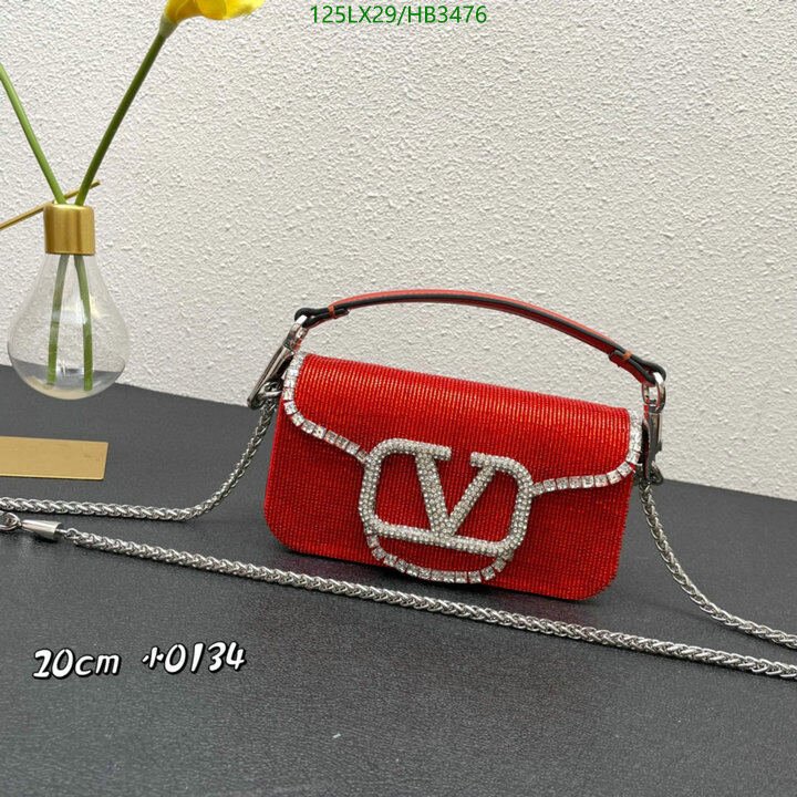 Valentino Bag-(4A)-LOC-V Logo ,Code: HB3476,$ 163USD