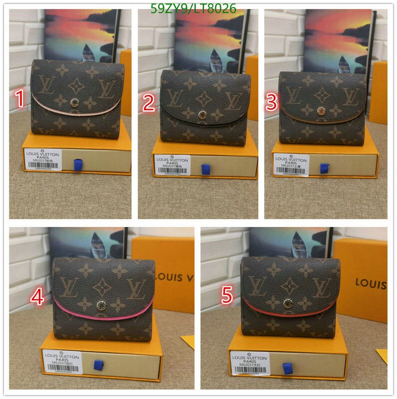 LV Bags-(4A)-Wallet-,Code: LT8026,$ 77USD