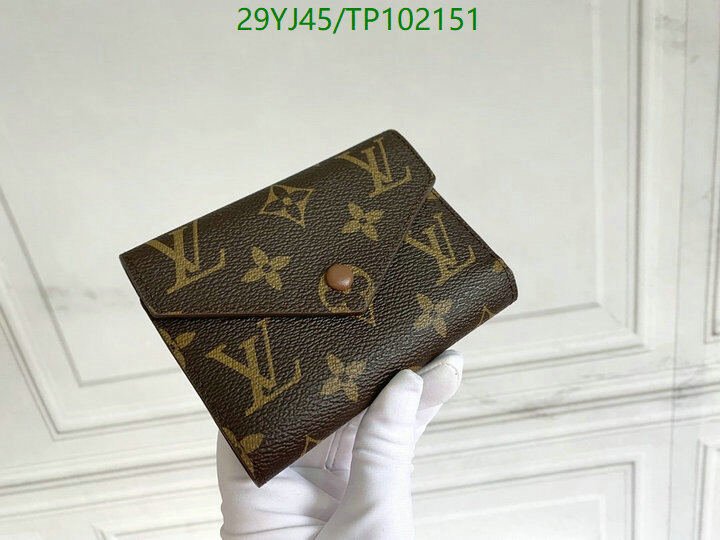 LV Bags-(4A)-Wallet-,Code: TP102151,$ 38USD