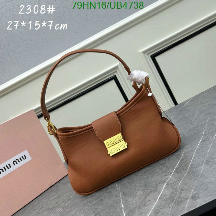 Miu Miu Bag-(4A)-Handbag- Code: UB4738 $ 103USD