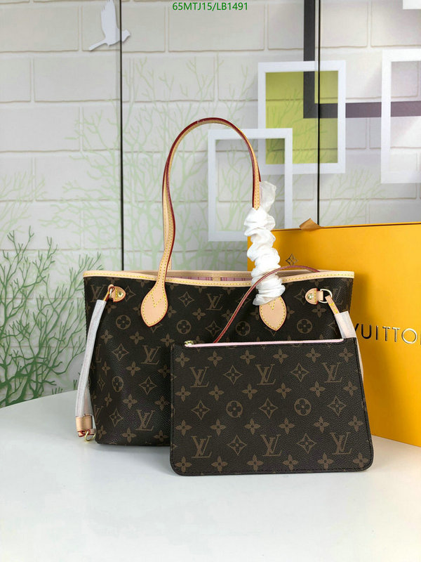 LV Bags-(4A)-Neverfull-,Code: LB1491,$ 85USD