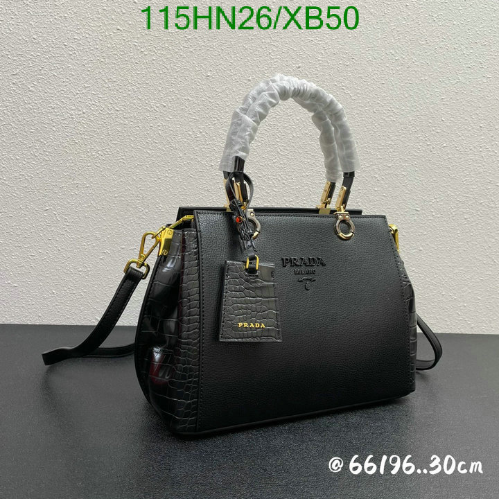 Prada Bag-(4A)-Handbag-,Code: XB50,$ 150USD
