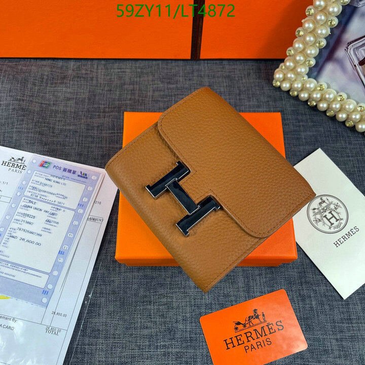 Hermes Bag-(4A)-Wallet-,Code: LT4872,$ 77USD