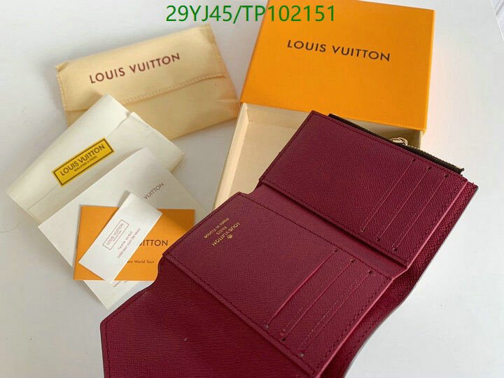 LV Bags-(4A)-Wallet-,Code: TP102151,$ 38USD