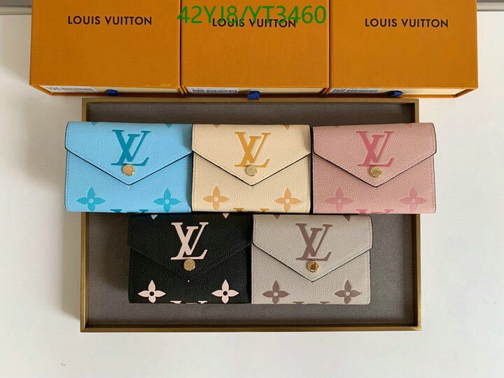 LV Bags-(4A)-Wallet-,Code: YT3460,$ 55USD