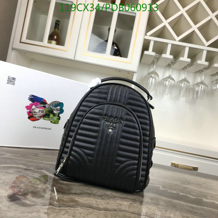 Prada Bag-(4A)-Backpack-,Code: PDB060913,$ 155USD