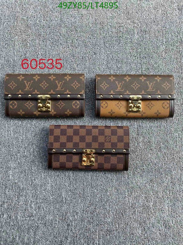 LV Bags-(4A)-Wallet-,Code: LT4895,$ 64USD
