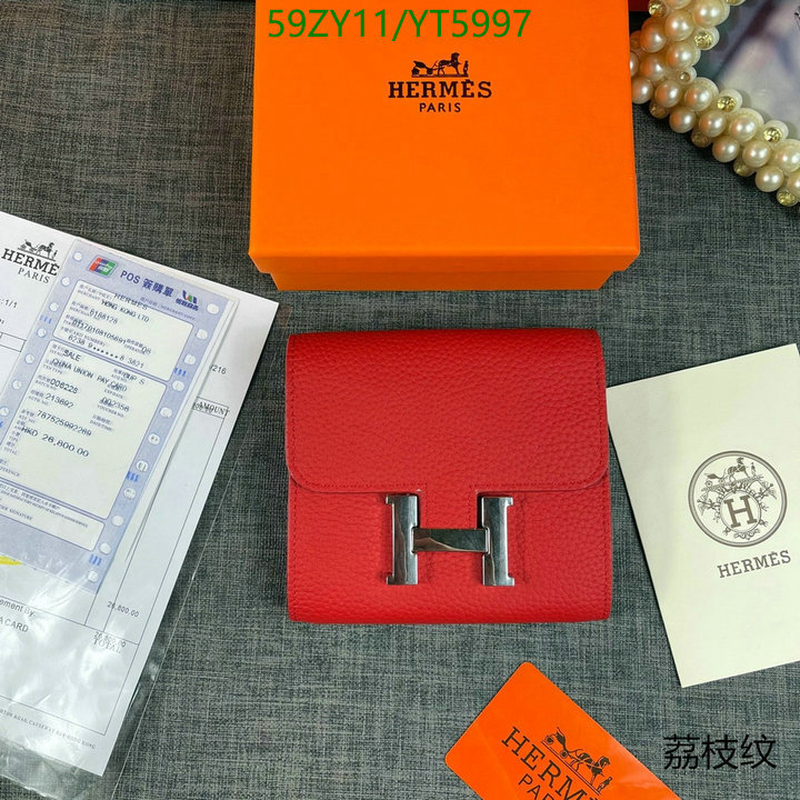 Hermes Bag-(4A)-Wallet-,Code: YT5997,$ 77USD