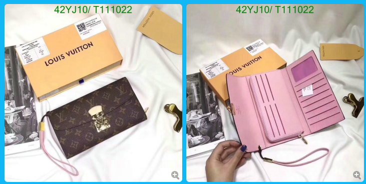 LV Bags-(4A)-Wallet-,Code : T111022,$ 55USD