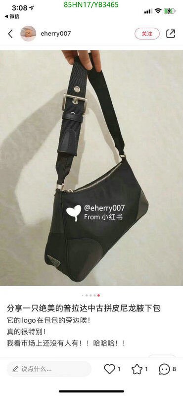 Prada Bag-(4A)-Handbag- Code: YB3465 $ 111USD