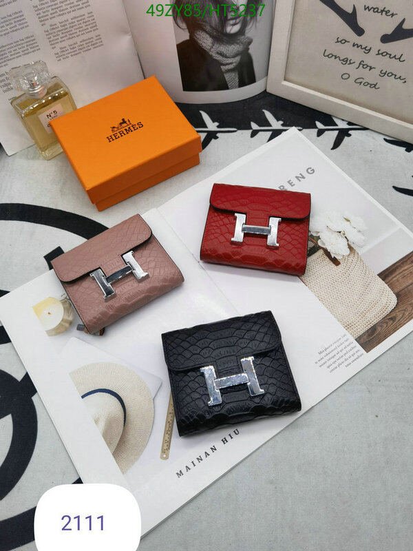 Hermes Bag-(4A)-Wallet-,Code: HT5237,$ 64USD