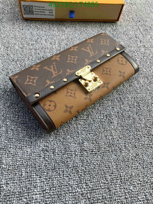 LV Bags-(4A)-Wallet-,Code: LT4895,$ 64USD