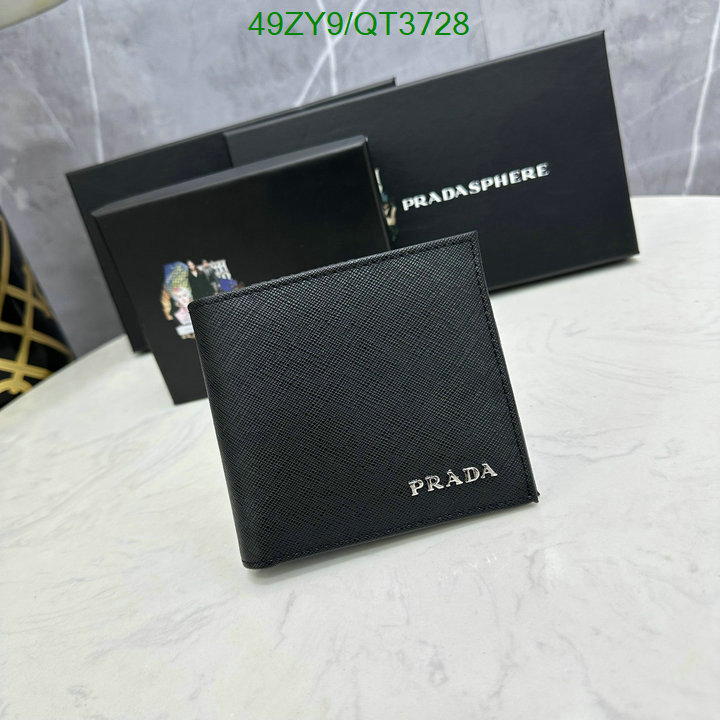 Prada Bag-(4A)-Wallet- Code: QT3728 $ 64USD