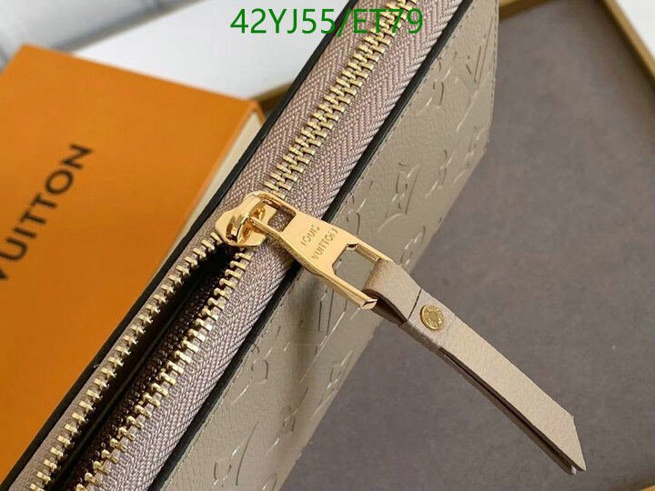 LV Bags-(4A)-Wallet-,Code: ET79,$ 55USD