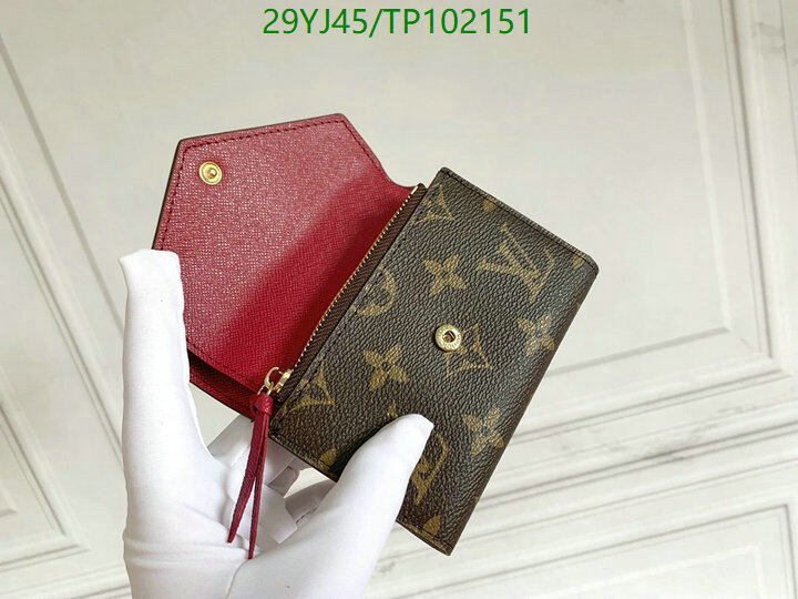 LV Bags-(4A)-Wallet-,Code: TP102151,$ 38USD
