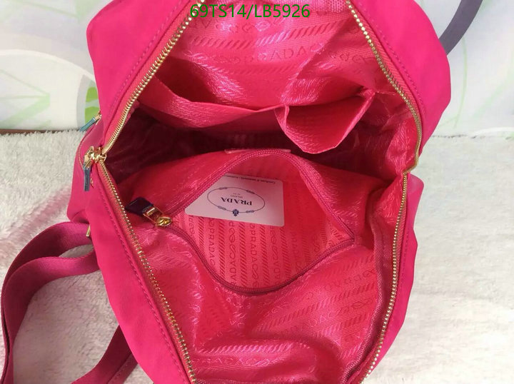 Prada Bag-(4A)-Backpack- Code: LB5926 $ 90USD