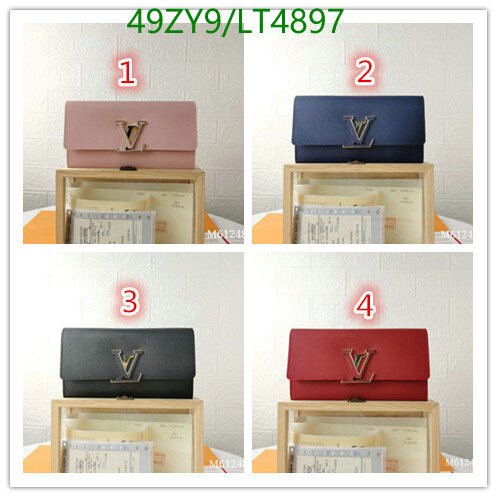 LV Bags-(4A)-Wallet-,Code: LT4897,$ 64USD