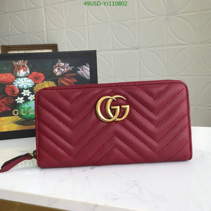 Gucci Bag-(4A)-Wallet-,Code: YJ110802,$ 64USD