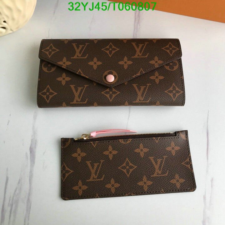 LV Bags-(4A)-Wallet-,Code: T060807,$ 42USD
