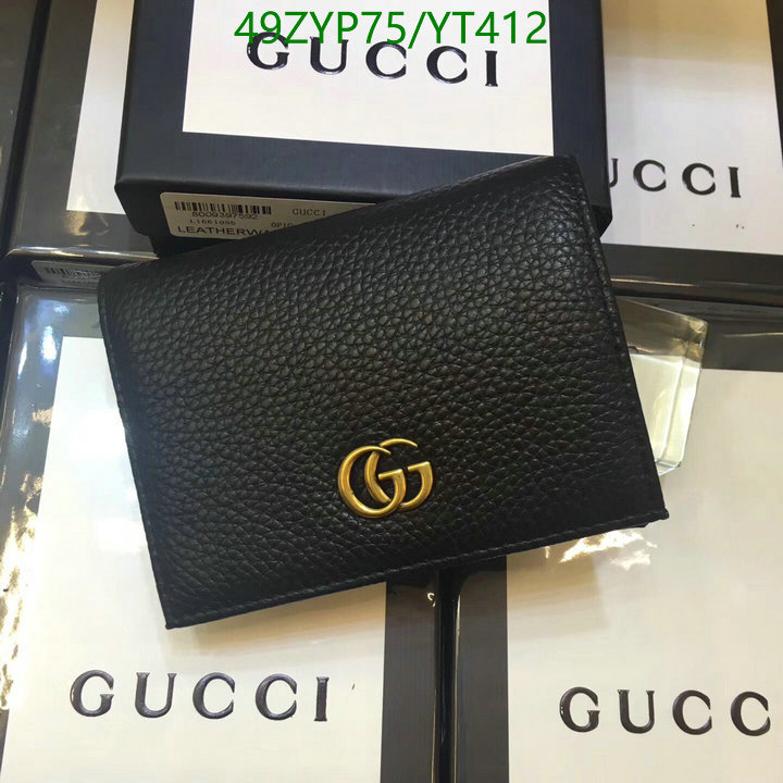 Gucci Bag-(4A)-Wallet-,Code: YT412,$ 64USD