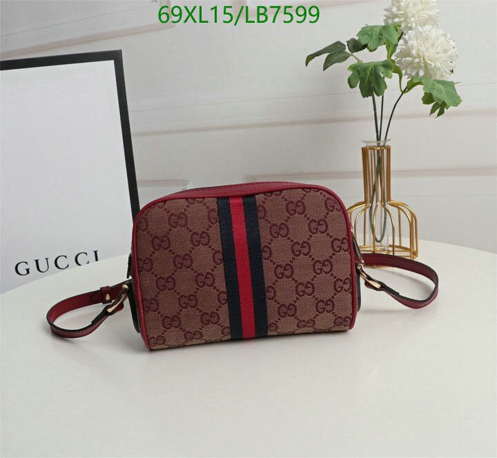 Gucci Bag-(4A)-Diagonal-,Code: LB7599,$ 90USD