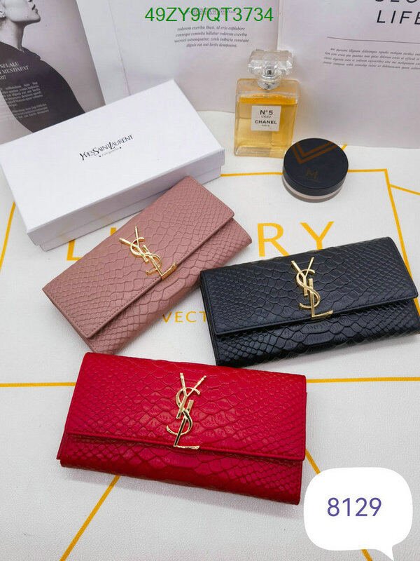YSL Bag-(4A)-Wallet- Code: QT3734 $ 64USD