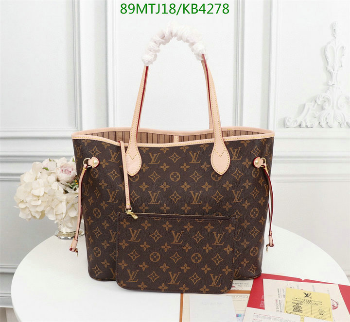 LV Bags-(4A)-Neverfull-,Code: KB4278,$ 116USD
