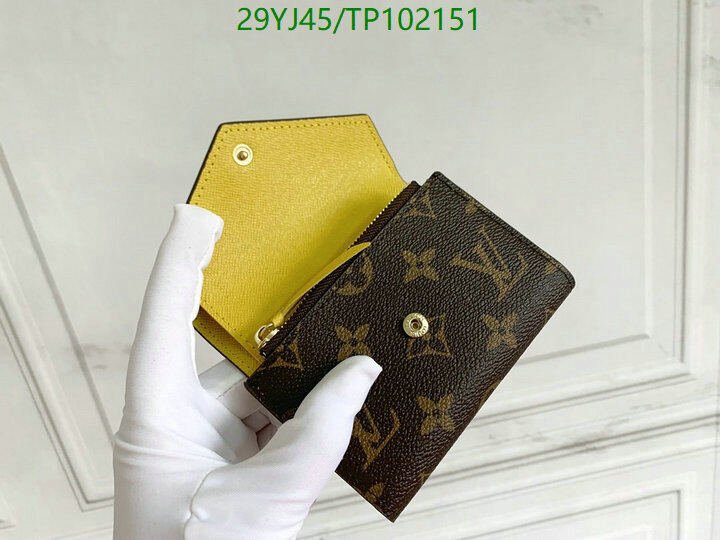 LV Bags-(4A)-Wallet-,Code: TP102151,$ 38USD