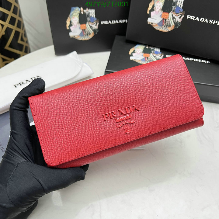 Prada Bag-(4A)-Wallet- Code: ZT2801 $ 64USD