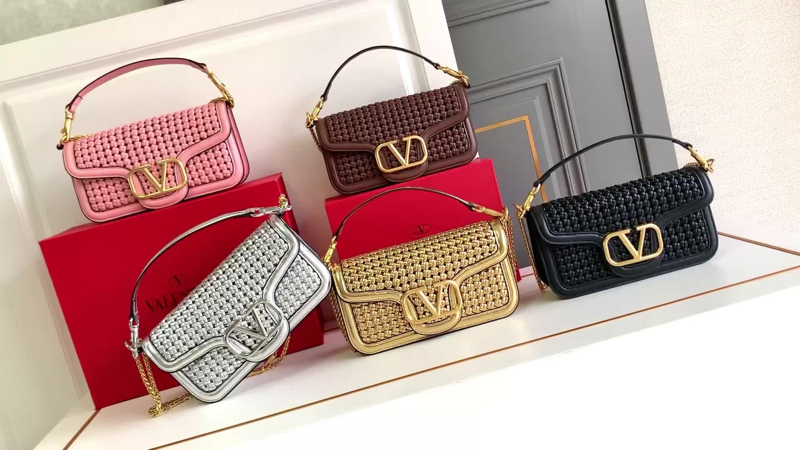 Valentino Bag-(4A)-LOC-V Logo Code: AB417 $ 142USD