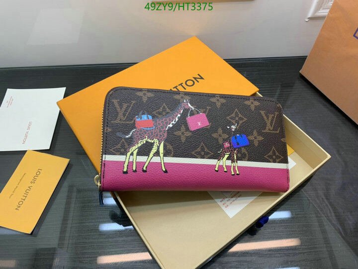 LV Bags-(4A)-Wallet-,Code: HT3375,$ 64USD
