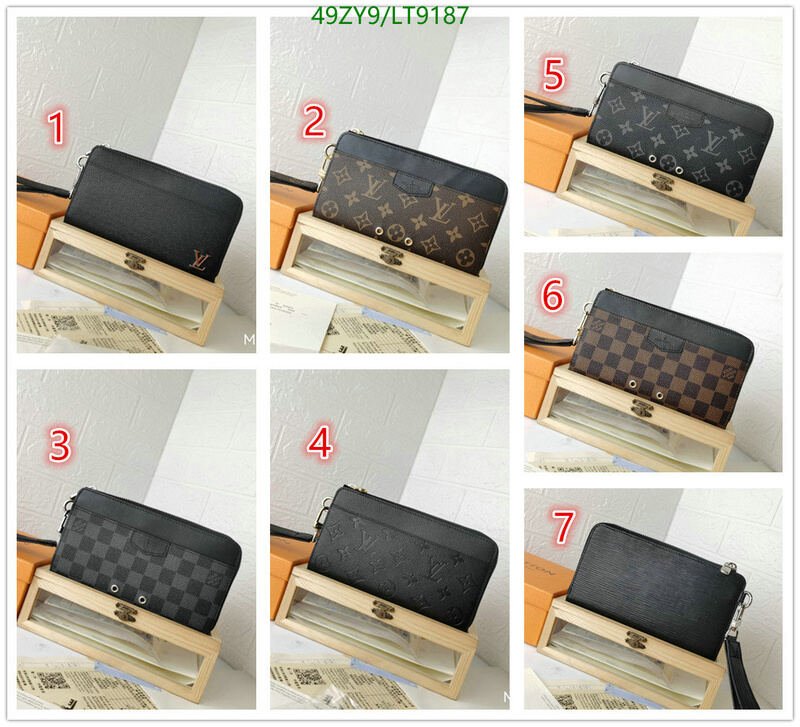 LV Bags-(4A)-Wallet-,Code: LT9187,$ 64USD