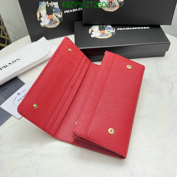 Prada Bag-(4A)-Wallet-,Code: ZT2800,$ 64USD