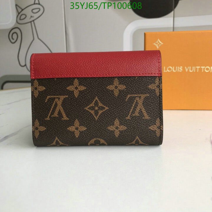 LV Bags-(4A)-Wallet-,Code: TP100608,$ 46USD