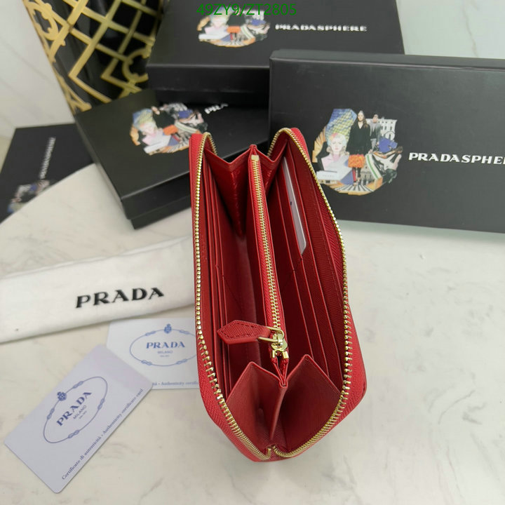 Prada Bag-(4A)-Wallet-,Code: ZT2805,$ 64USD