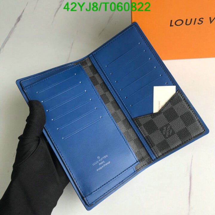 LV Bags-(4A)-Wallet-,Code: T060822,$ 55USD