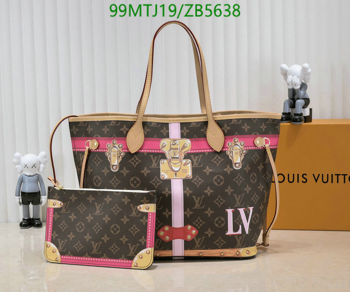 LV Bags-(4A)-Neverfull-,Code: ZB5638,$ 129USD