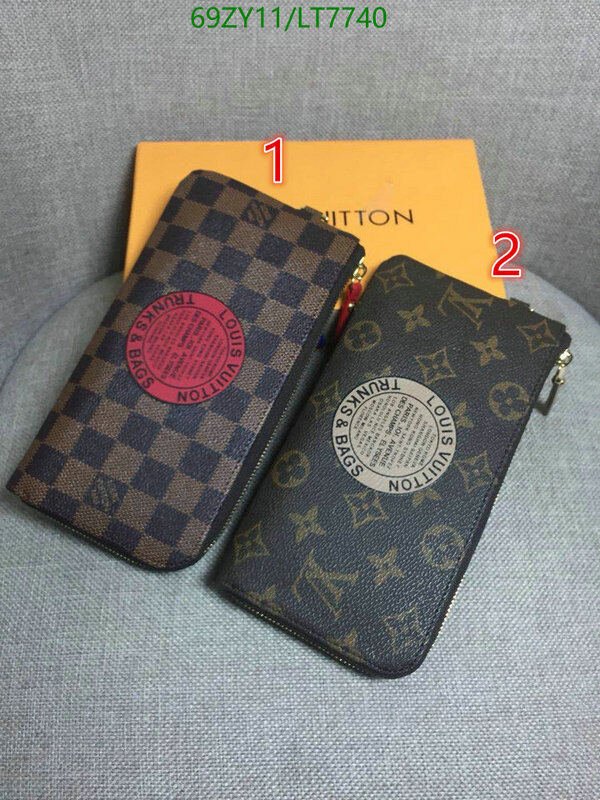 LV Bags-(4A)-Wallet-,Code: LT7740,$ 90USD